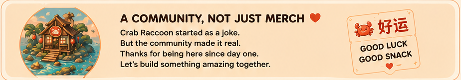 A community, not just merch